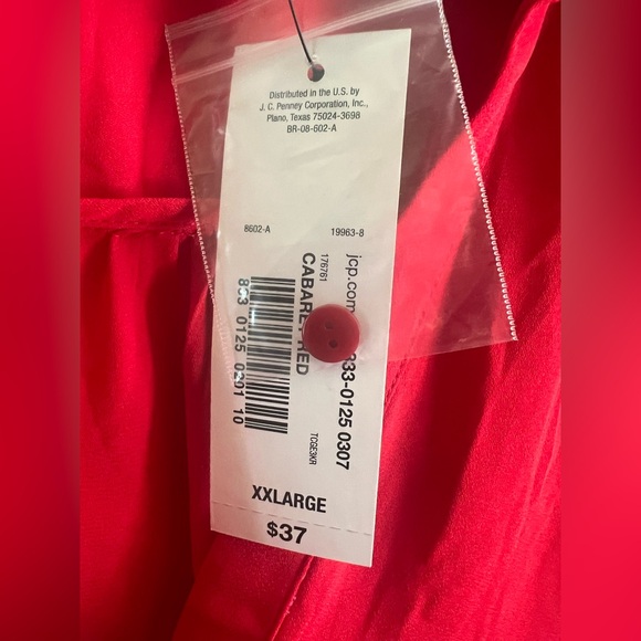 NWT Worthington dressy blouse…long sleeve…red…size XXL. - Picture 3 of 8